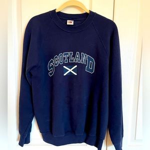 Scotland Sweatshirt Blue adult small unisex